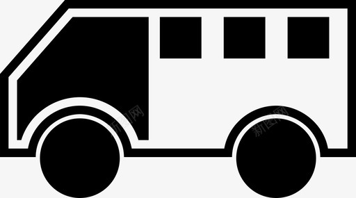 货车车辆汽车图标图标