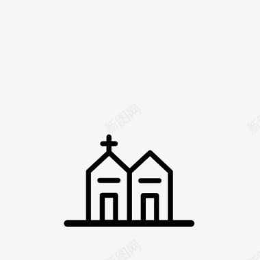 家建筑物教堂图标图标