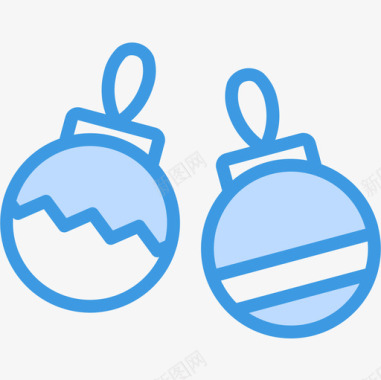 蓝色光圈圣诞舞会节日5蓝色图标图标
