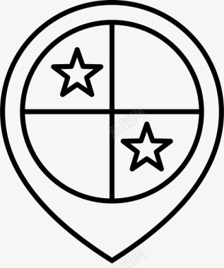 巴拿马国旗国家世界图标图标