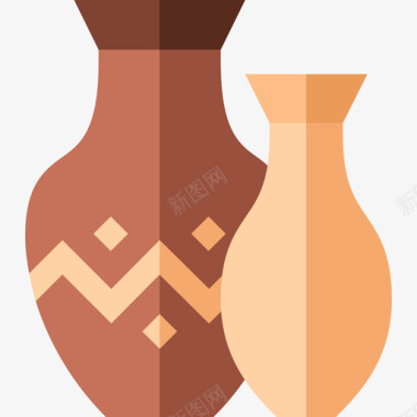 花瓶造型艺术3平面图标图标