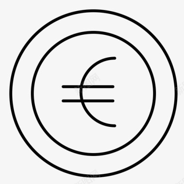 在线调查欧元签名图标图标