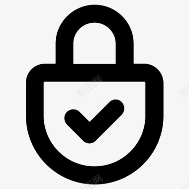 安全锁密码图标图标
