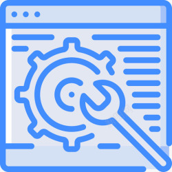 17K网站网站搜索引擎优化和网页优化17蓝色图标高清图片