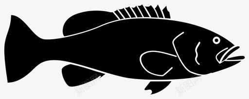 石斑鱼鱼海洋图标图标