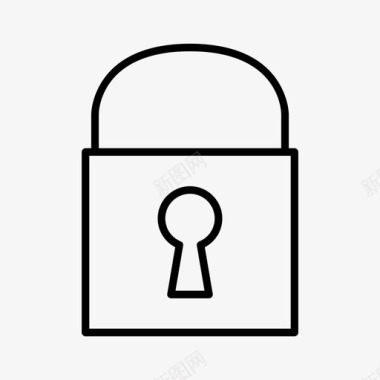 锁定标志关闭锁定密码图标图标