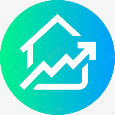 投资投资房地产140循环图标图标