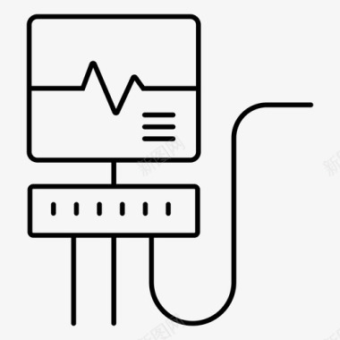 情绪图表生命支持节拍图表图标图标