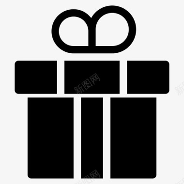礼物生日礼盒图标图标