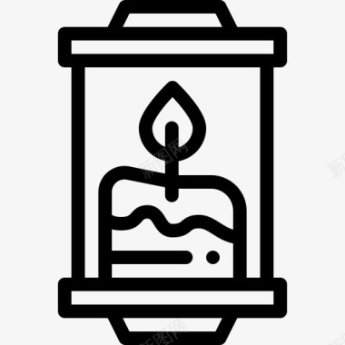 蜡烛蜡烛圣诞142直系图标图标