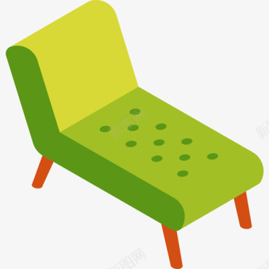 躺椅家用家具11扁平图标图标