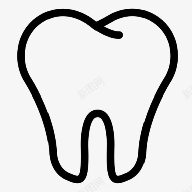 牙齿植入物医疗图标图标