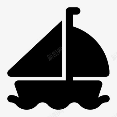 船巡航海上图标图标