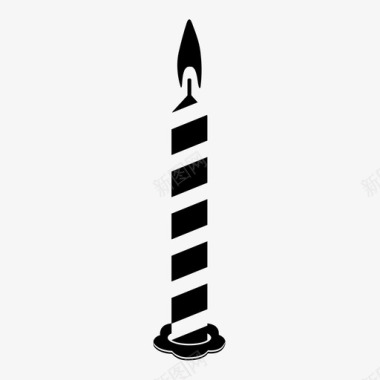 蜡烛生日蛋糕蜡烛生日蜡烛图标图标
