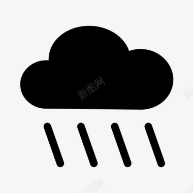 云雨对图标图标