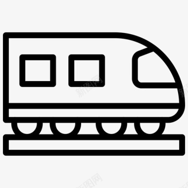 火车动车铁路图标图标
