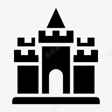 城堡堡垒庄园图标图标
