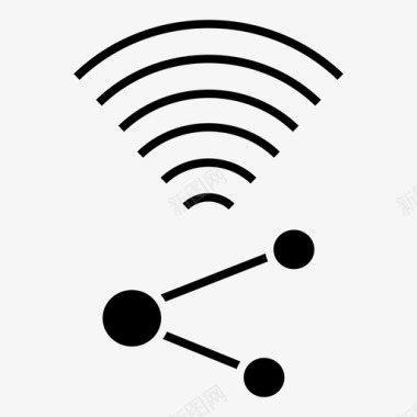 WiFi无线WiFi网络共享互联网共享wifi无线图标图标