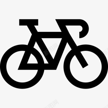 自行车城市公园6直线图标图标