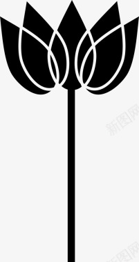 莲花花植物图标图标