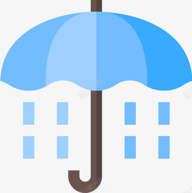 雨伞感恩节38扁平图标图标