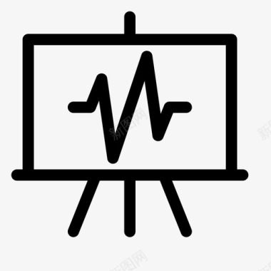 演示文稿统计信息心跳信号注释记号图标图标