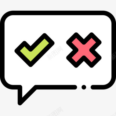 聊天泡泡评级和验证5线性颜色图标图标