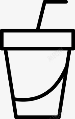 吸管饮料杯子苏打水图标图标