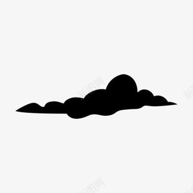 阴天天空云自然阴天图标图标
