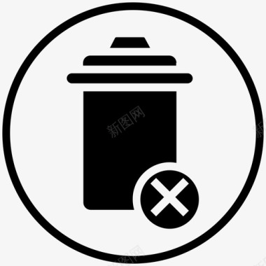 垃圾桶垃圾桶接口图标图标