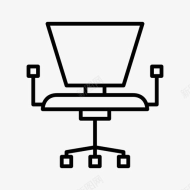 椅子家具办公室图标图标