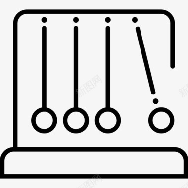 布局图标牛顿摇篮布局物理图标图标
