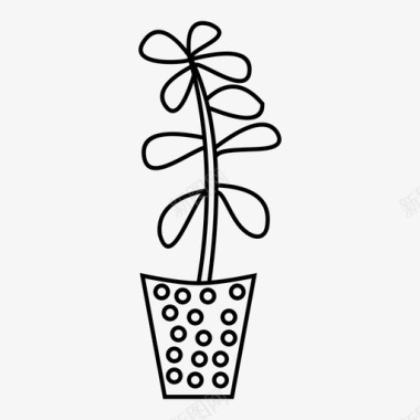 盆栽植物装饰植物花卉植物图标图标