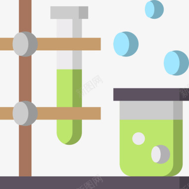化学呆子30扁平图标图标
