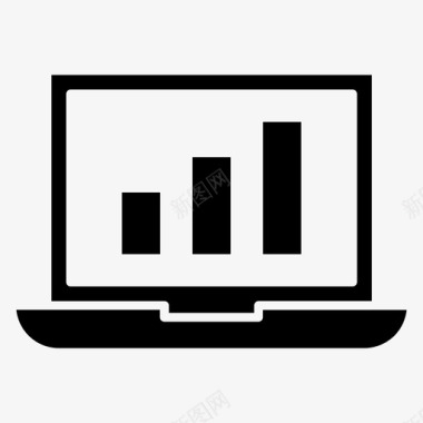 矢量的笔记本信号笔记本连接在线图标图标