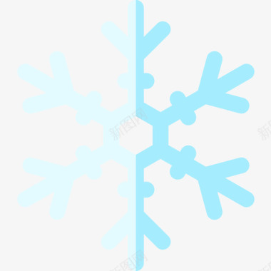 雪花点缀雪花圣诞130平坦图标图标