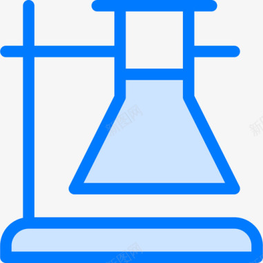 蓝色雏菊化学大学41蓝色图标图标