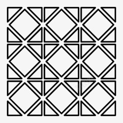 三角瓷砖三角形和正方形图案纹理图标高清图片