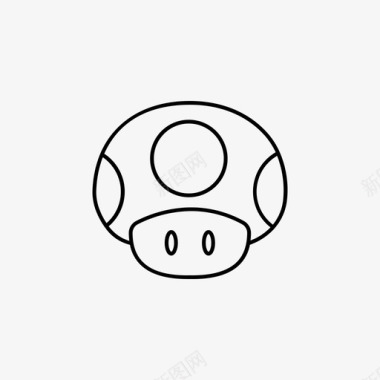 蘑菇游戏复古图标图标
