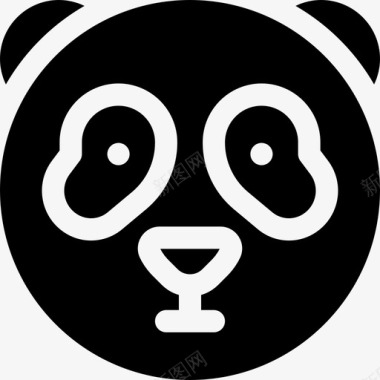 熊猫熊猫中国30填充图标图标