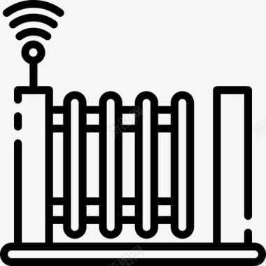 智能储物柜门智能家居11线性图标图标