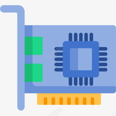 扁平矢量元素主板硬件22扁平图标图标