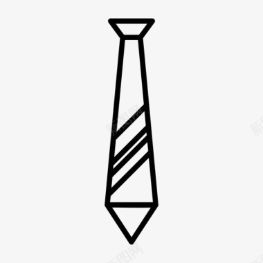 领带时尚正式图标图标