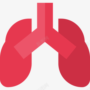 肺生物学4平坦图标图标