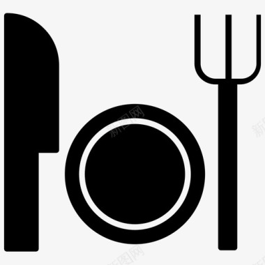 餐具厨房用具刀图标图标