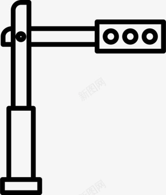 史量城市素材交通信号交通控制图标图标