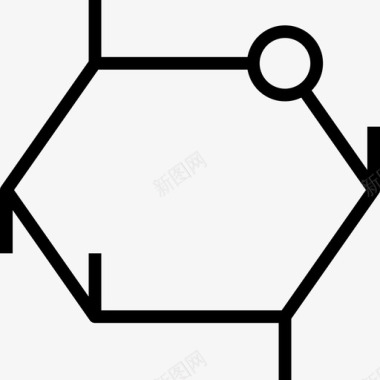 纯生分子生酮饮食线性图标图标