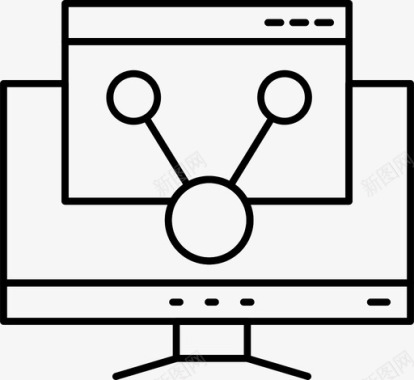 兴趣的引擎屏幕搜索引擎优化共享图标图标