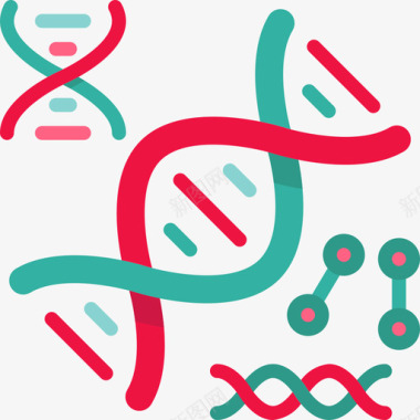 多彩DNADna医学138扁平图标图标