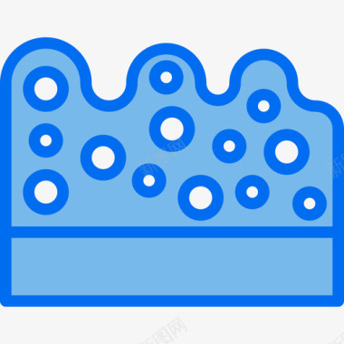 海绵清洁设备2蓝色图标图标